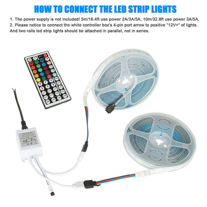 32FT RGB LED Strip Light with Remote Control